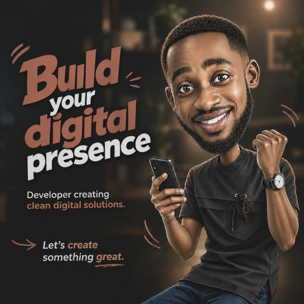 Build your digital presence — Manuelcode developer creating clean digital solutions in Ghana.